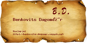 Benkovits Dagomér névjegykártya